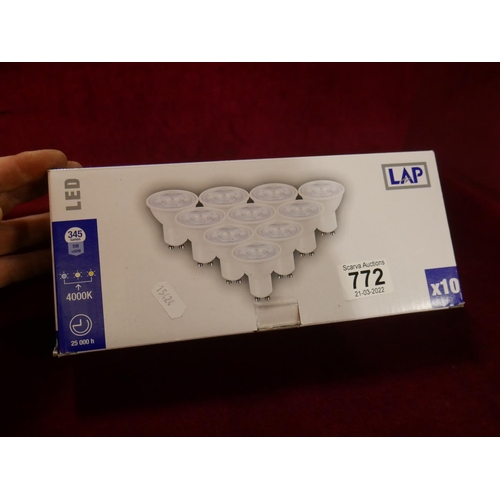 772 - BOX OF LED BULBS