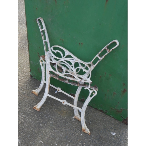 64 - PAIR OF SEAT ENDS