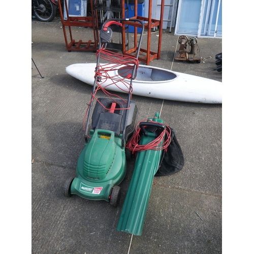 75 - ELECTRIC LAWNMOWER & LEAF BLOWER