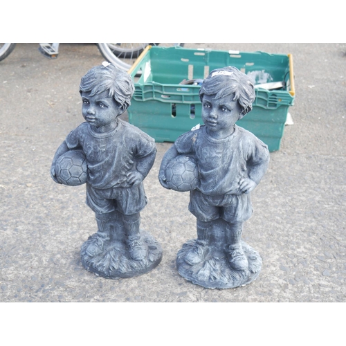 82 - 2 CONCRETE ORNAMENTS