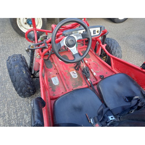 102 - MOTO-ROMA 2 SEATER BEACH BUGGY (NEEDS BATTERY & FUEL FLUSH)