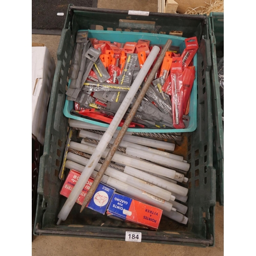 184 - 2 BOXES OF DRILL BITS