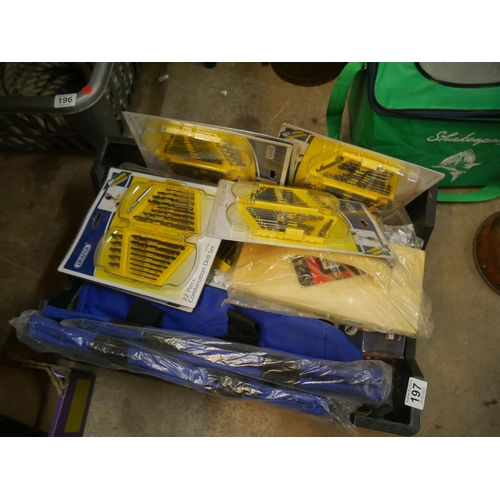 197 - BOX OF TOOLS