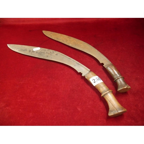 258 - 2 KHUKRI KNIVES