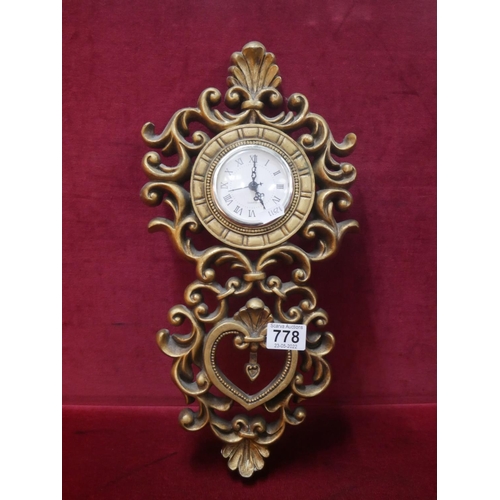 778 - DECORATIVE CLOCK