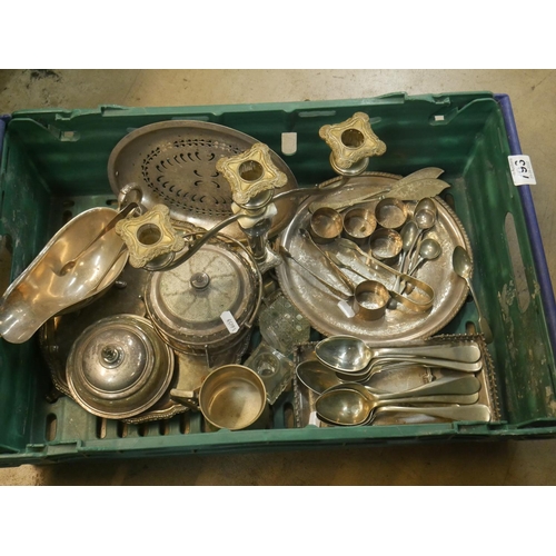 793 - BOX OF SILVER PLATE