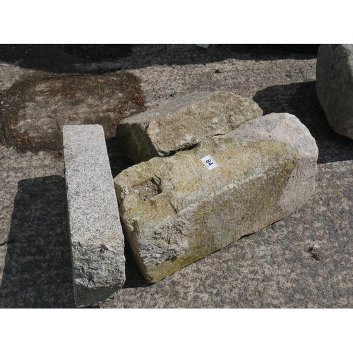 84 - 3 PIECES OF GRANITE