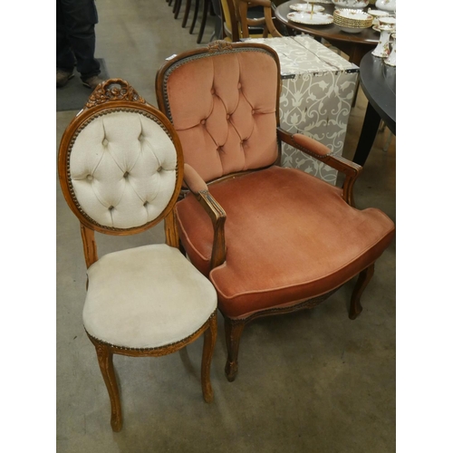 759 - 2 OCCASIONAL CHAIRS