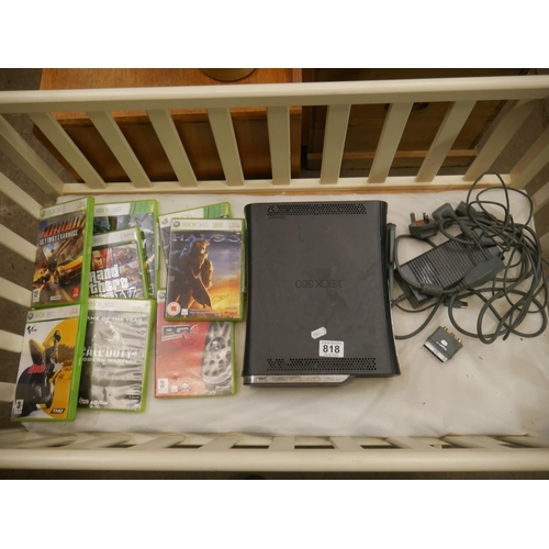 818 - XBOX 360 & GAMES