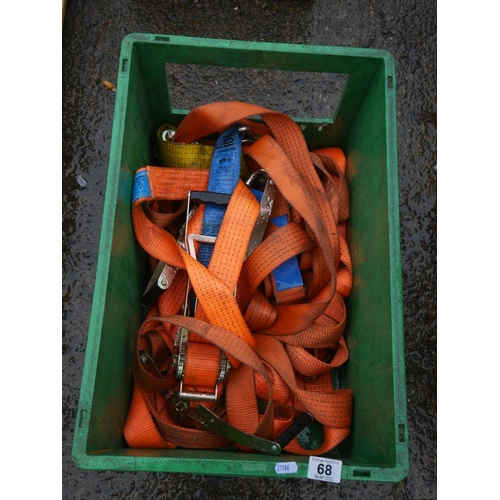 68 - BOX OF RATCHET STRAPS