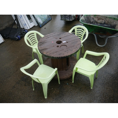 77 - CHILDS TABLE & CHAIRS