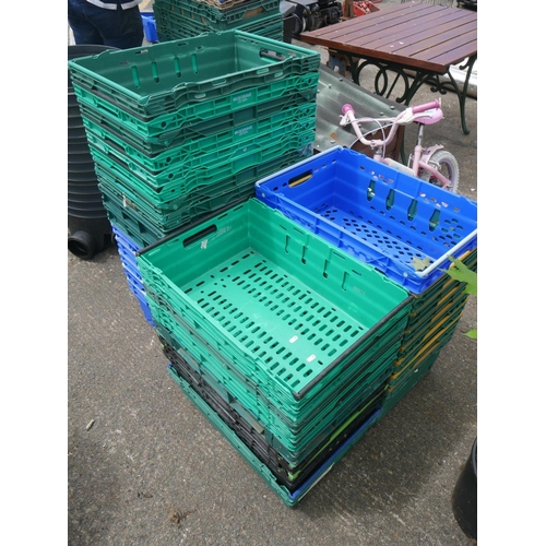 108 - LOT OF STORAGE CRATES