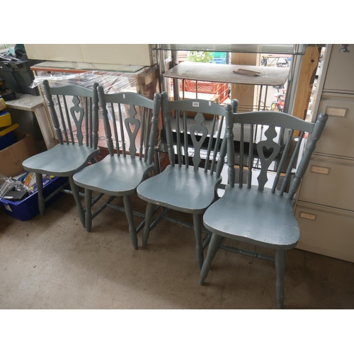 249 - 4 PAINTED CHAIRS