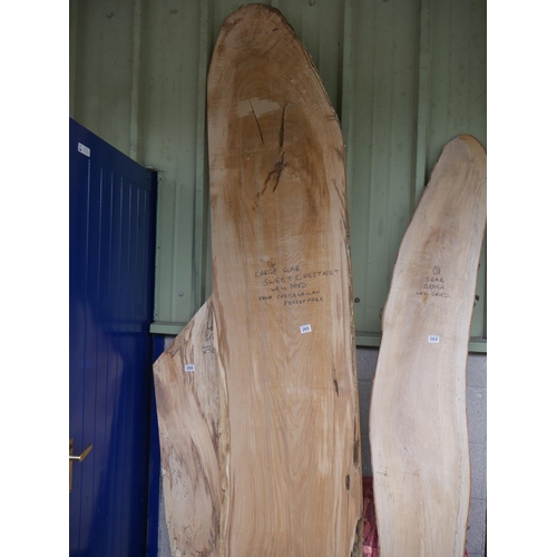 265 - LARGE SLAB OF SWEET CHESTNUT