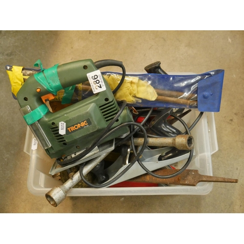 286 - BOX OF TOOLS