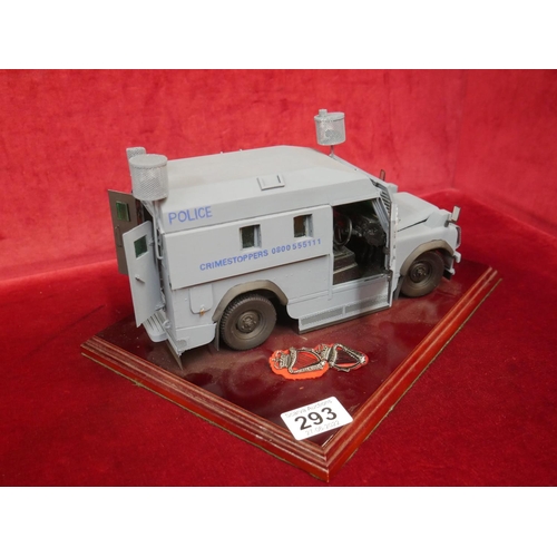 293 - HANDMADE MODEL RUC LAND ROVER