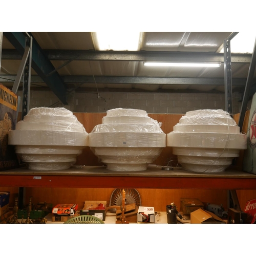 309 - 3 LARGE BALLROOM LIGHT FITTINGS