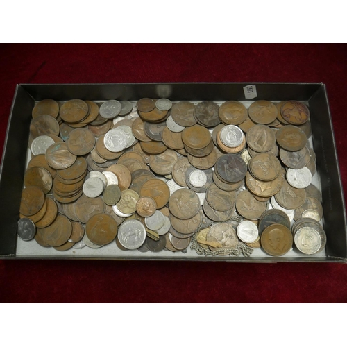 338 - BOX OF COINS