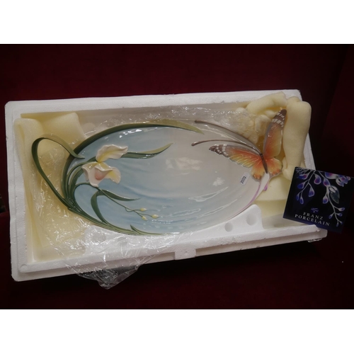 341 - FRANZ PORCELAIN PLATTER - HAS HAD SLIGHT REPAIR