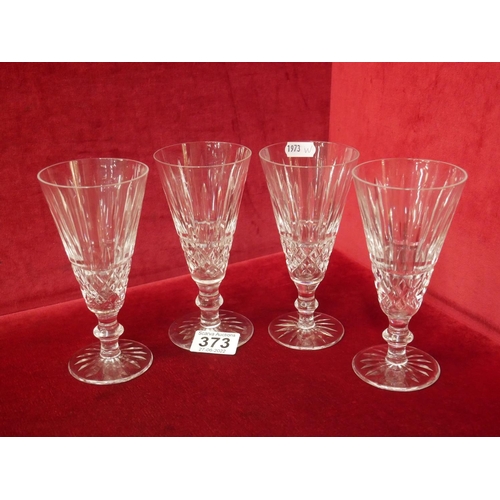 373 - 4 WATERFORD GLASSES