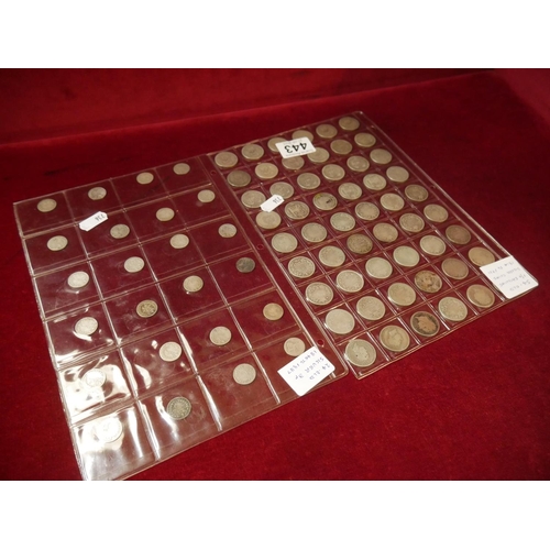 443 - 2 STRIPS OF COINS