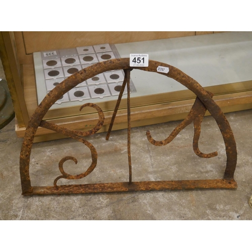 451 - ANTIQUE HARDENING IRON