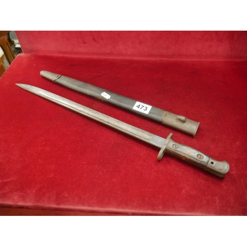 473 - BAYONET & SCABBARD