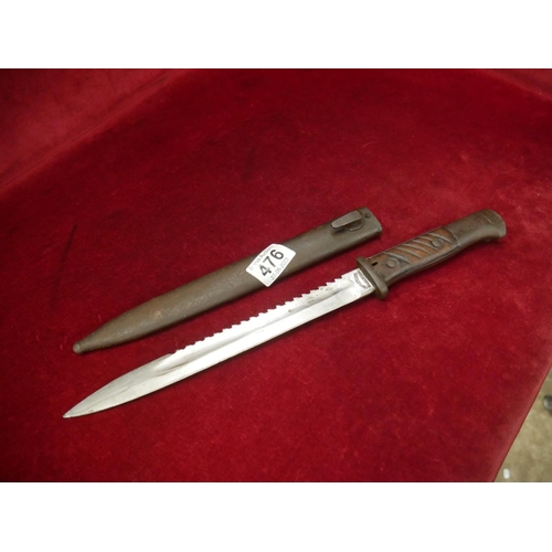 476 - GEBR HELLER MARIENTHAL SAW BACK BAYONET