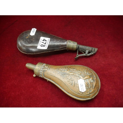 478 - SHOT FLASK & POWDER HORN