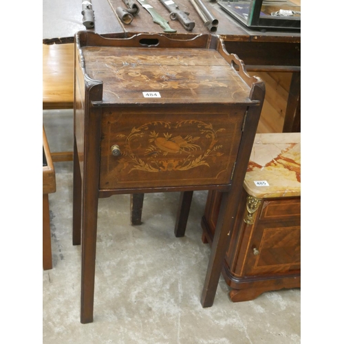 484 - INLAID GEORGIAN POT CUPBOARD