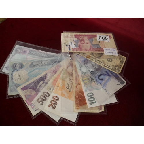 493 - COLLECTION OF BANK NOTES