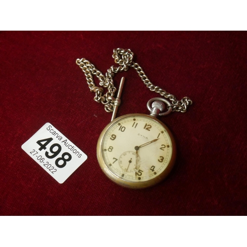 498 - MILITARY POCKET WATCH