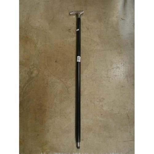 526 - SILVER PLATED WALKING STICK