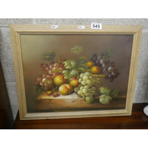 545 - FRAMED STILL LIFE