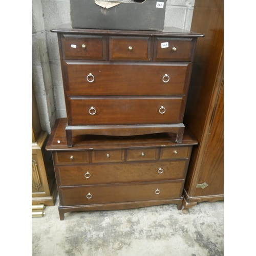 564 - 2 STAG CHESTS OF DRAWERS