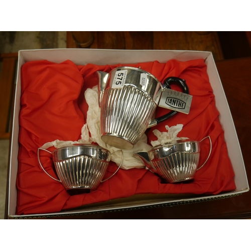 575 - SILVER PLATED TEA SERVICE