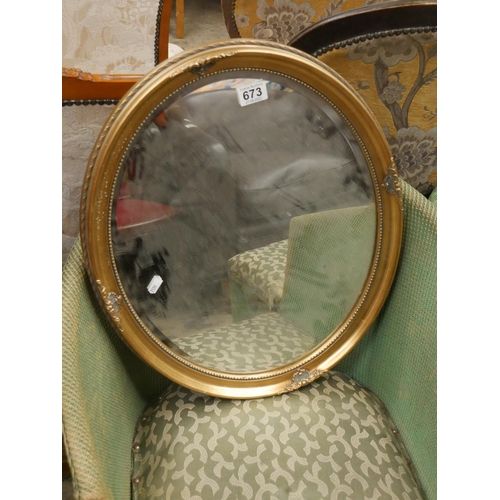 673 - GILT MIRROR