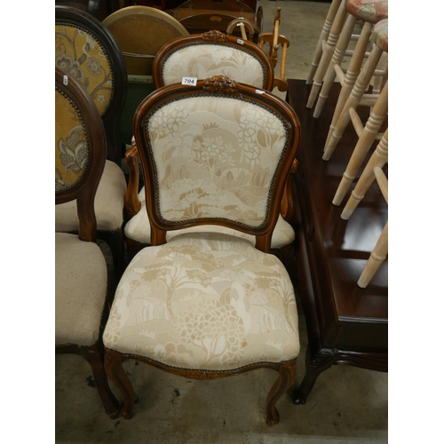 704 - 2 OCCASIONAL CHAIRS