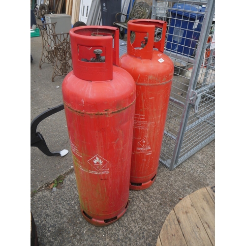 75 - 2 ALMOST FULL CYLINDERS OF PROPANE