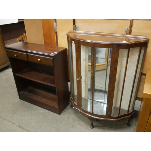 830 - BOOKCASE & CHINA CABINET