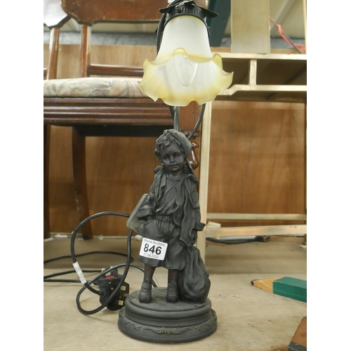 846 - FIGURINE LAMP