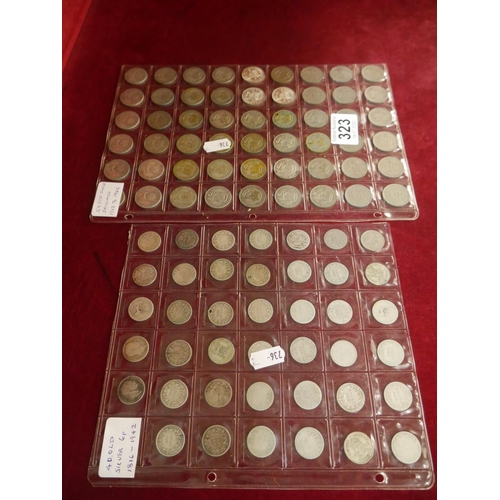 323 - 2 STRIPS OF COINS