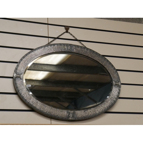 376 - ARTS & CRAFTS STYLE MIRROR