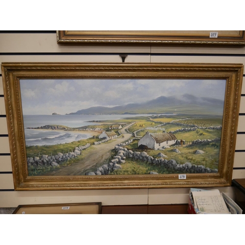 378 - LARGE W H BURNS OIL PAINTING 39