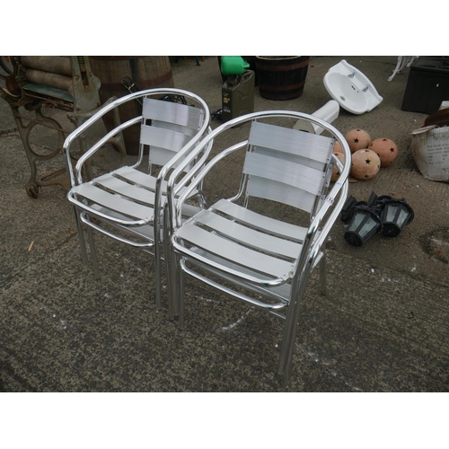 116 - 4 ALLOY CHAIRS