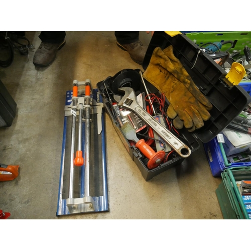 241 - TOOL BOX & TILE CUTTER