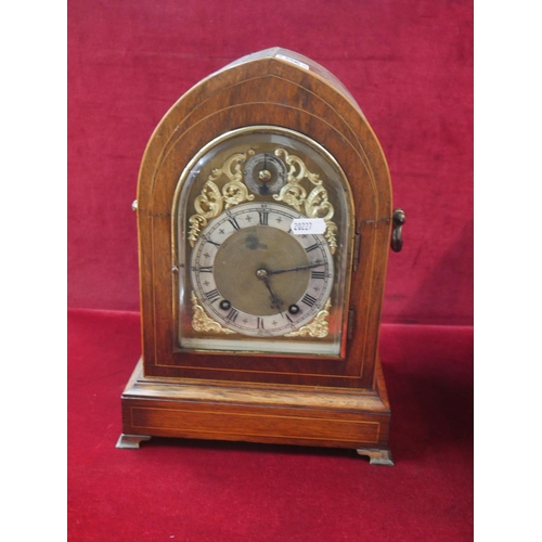 345 - ROSEWOOD BRACKET CLOCK