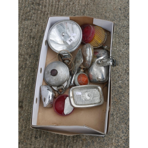 98 - BOX OF VINTAGE LIGHTS