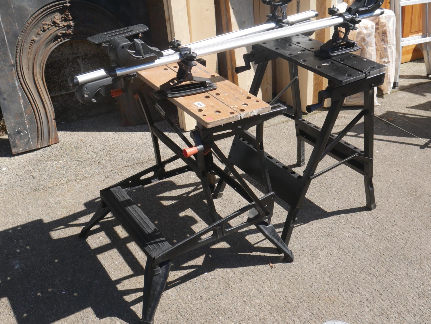 2 WORKMATES & ROOF BARS