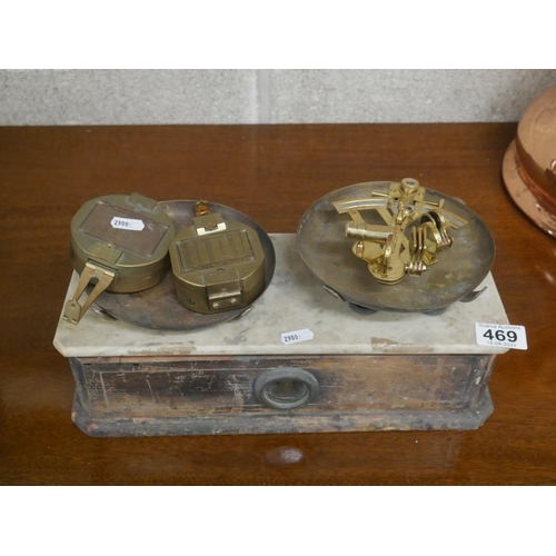 469 - BRASS WEIGHTS & SCALES